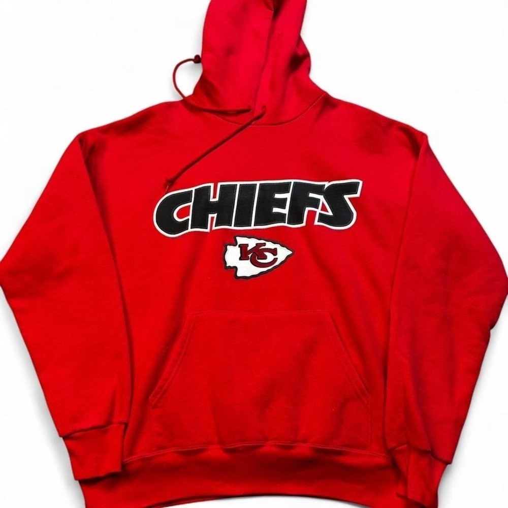 Vintage Kansas City Chiefs Lee‎ Sports red hoodie sweatshirt size medium